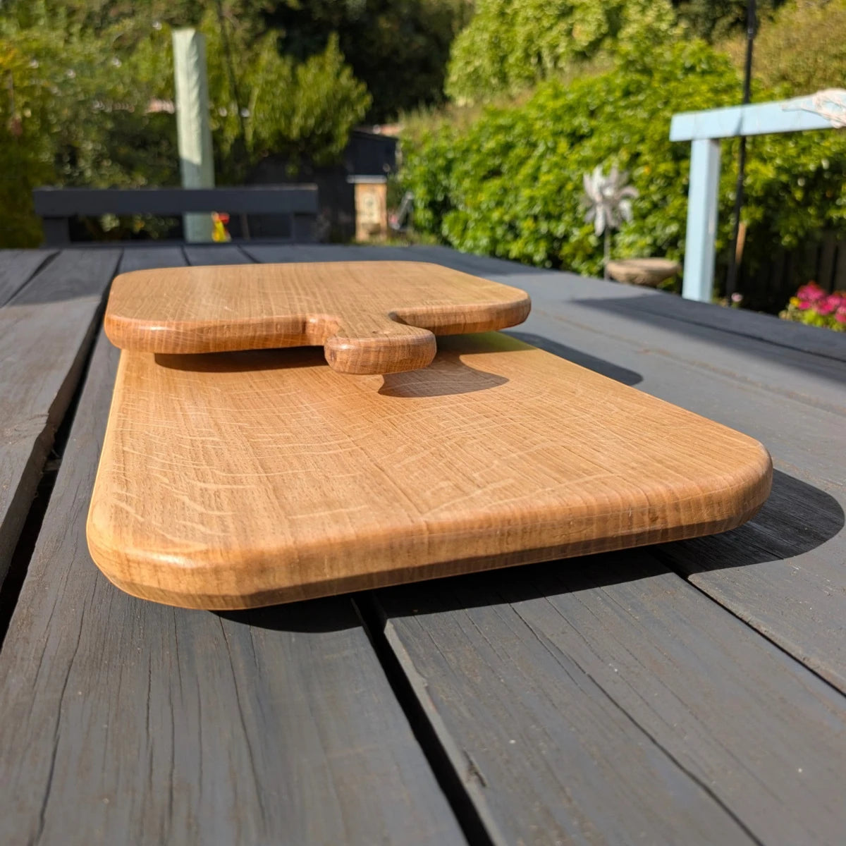 Tiger Oak Long Serving Board – Handcrafted Solid Oak Serving & Charcuterie Board